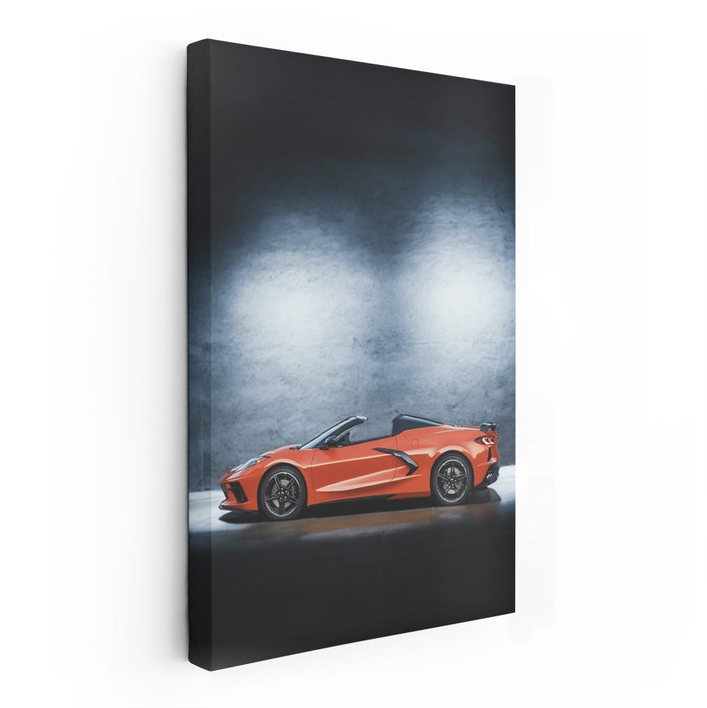 Chevrolet Corvette Under Night Sky - Sleek and Powerful