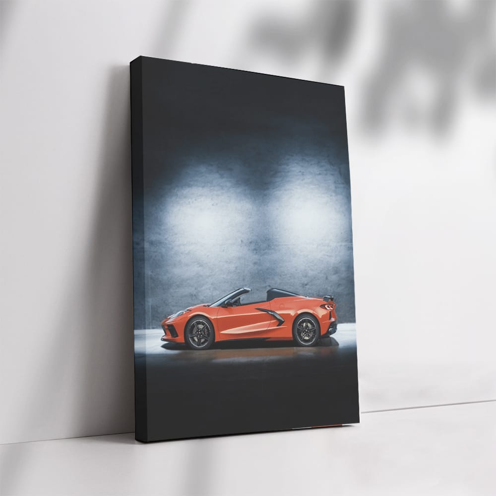 Chevrolet Corvette Under Night Sky - Sleek and Powerful