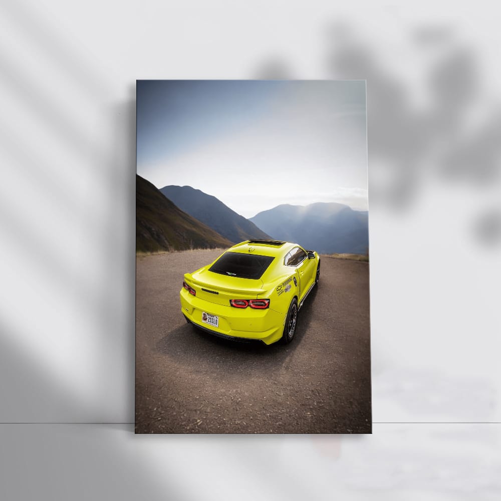 Yellow Chevrolet in Mountainous Terrain - Bold Adventure