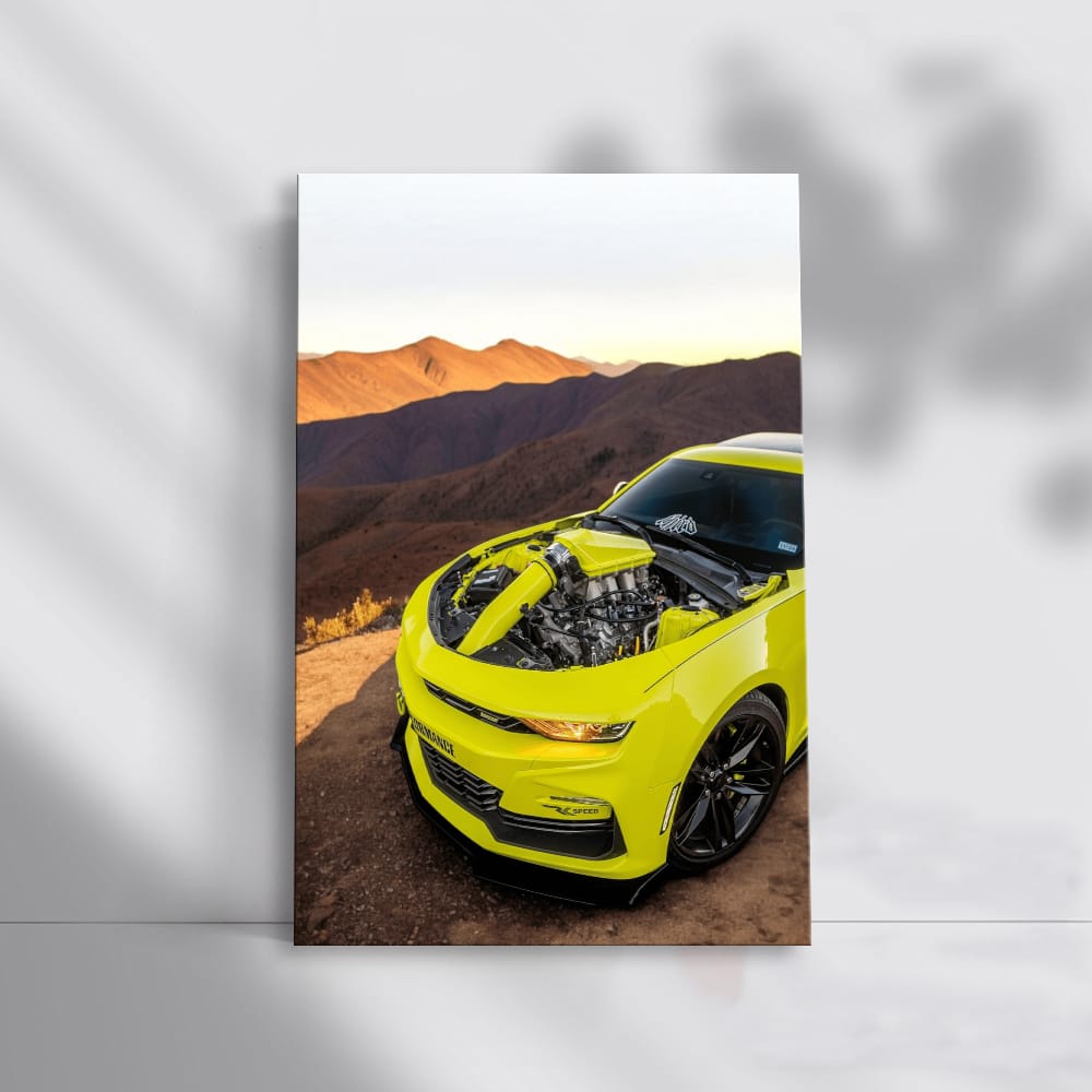 Yellow Chevrolet in Mountains - Adventure Awaits
