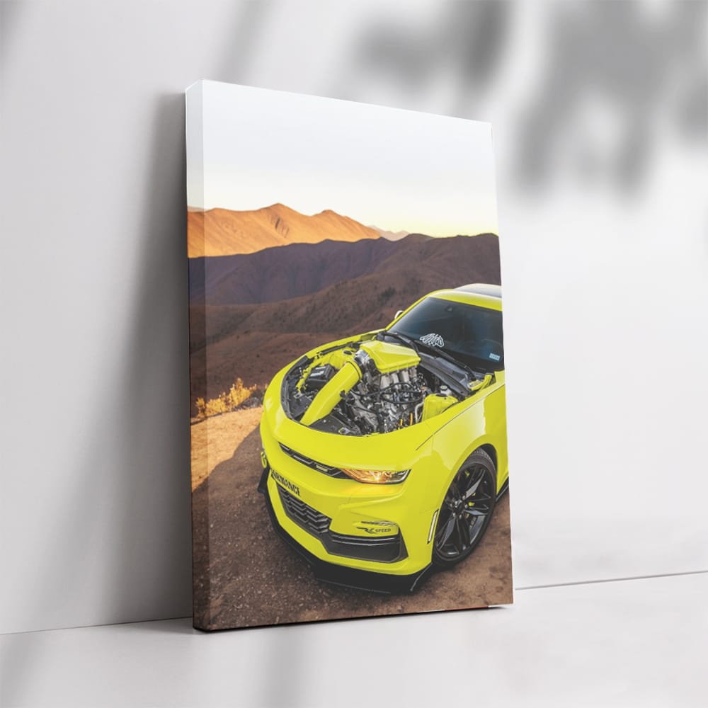 Yellow Chevrolet in Mountains - Adventure Awaits