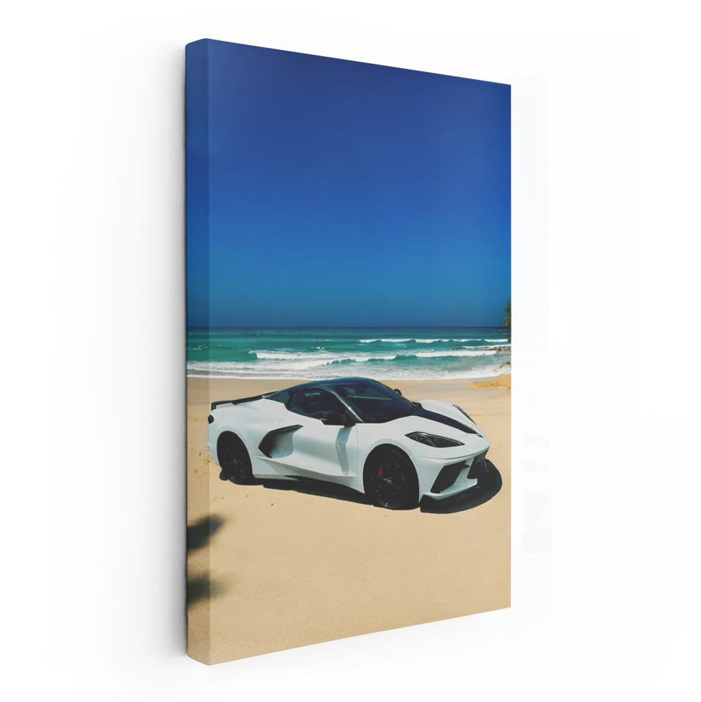 Corvette C8 at Seaside - Iconic American Sports Car