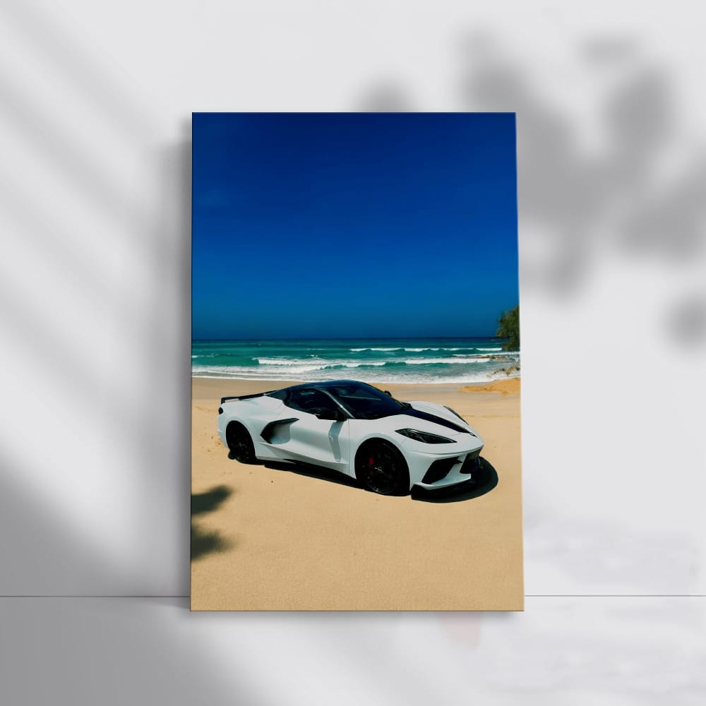 Corvette C8 at Seaside - Iconic American Sports Car