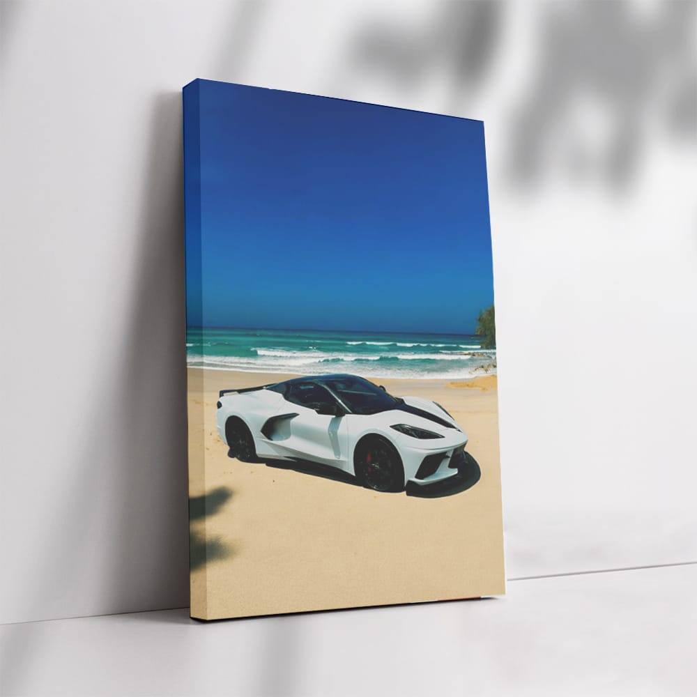 Corvette C8 at Seaside - Iconic American Sports Car