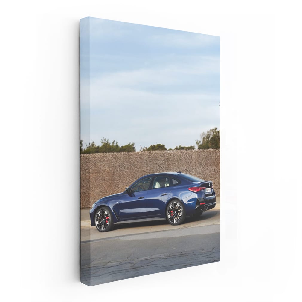 Dark Blue Bmw 440i View Sid Wall Art