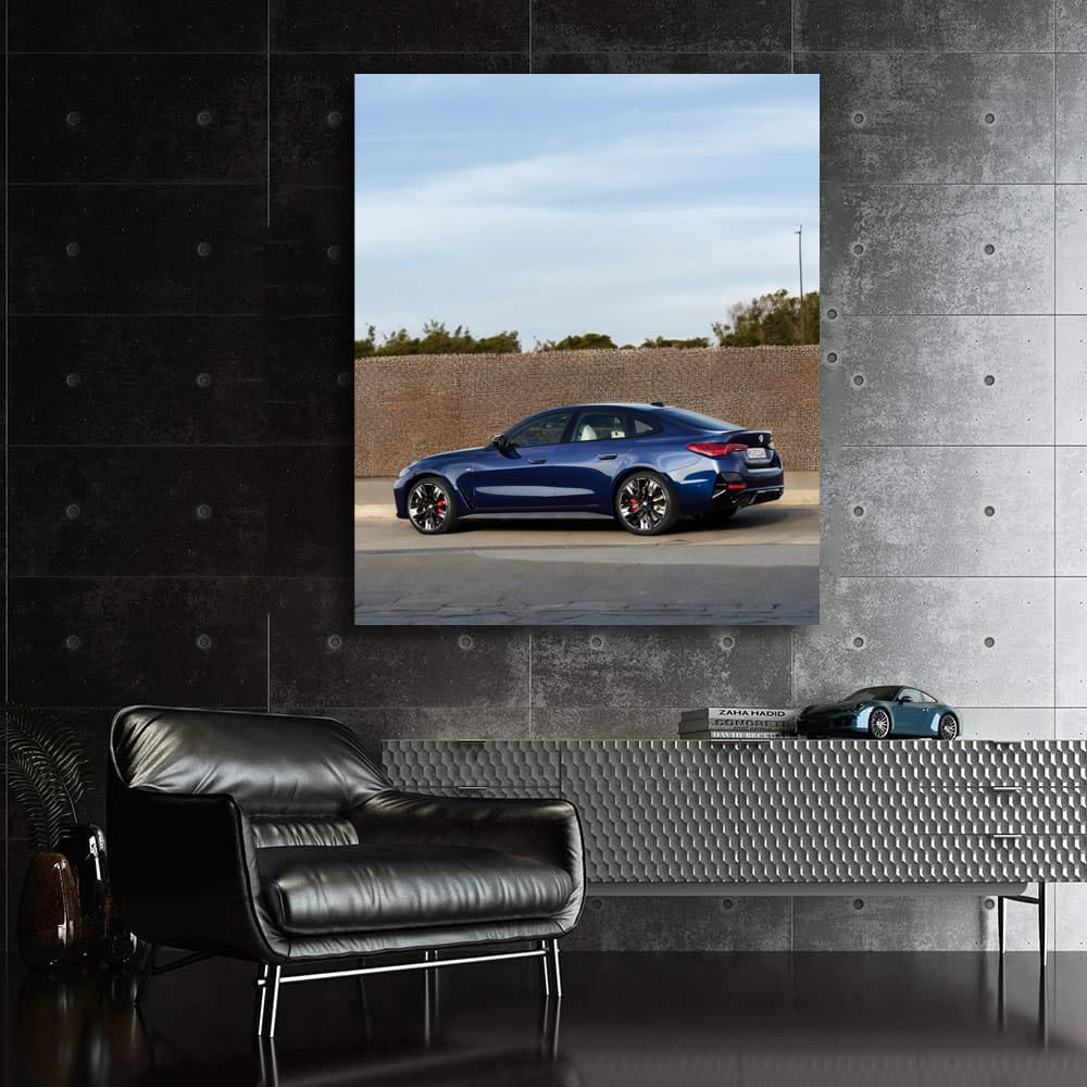Side View of Dark Blue BMW 440i - Sleek and Powerful