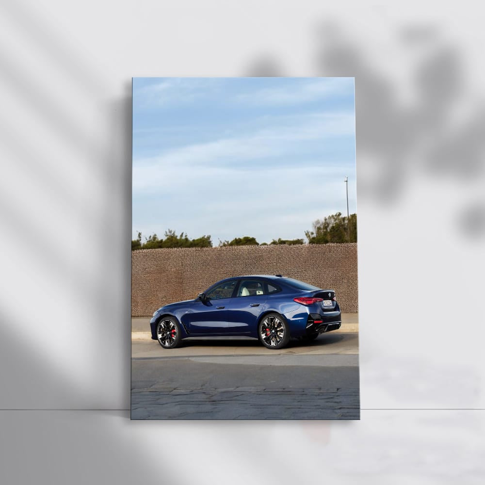 Side View of Dark Blue BMW 440i - Sleek and Powerful