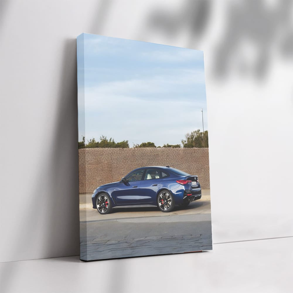 Side View of Dark Blue BMW 440i - Sleek and Powerful