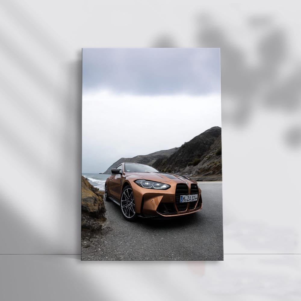 Dark Day with Brown BMW M4 - Elegance Meets Power