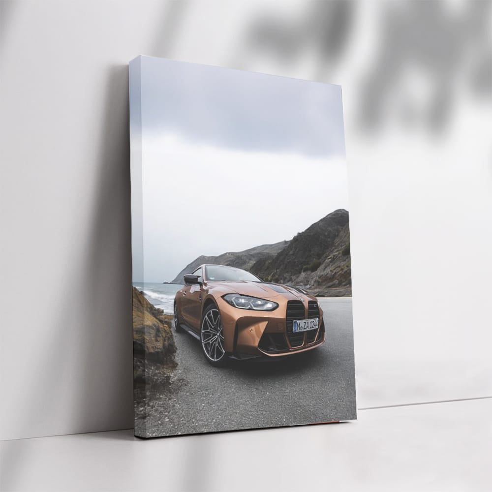 Dark Day with Brown BMW M4 - Elegance Meets Power