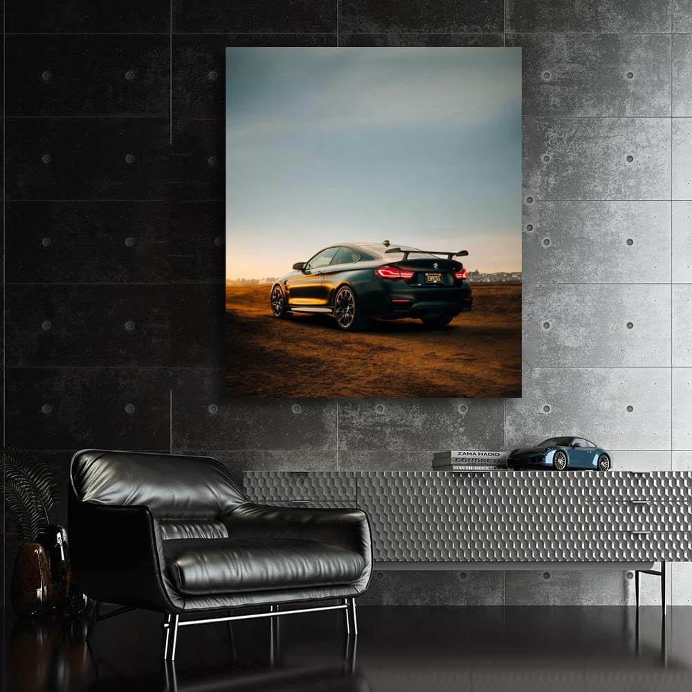 Dark Green Bmw M4 F8 Wall Art