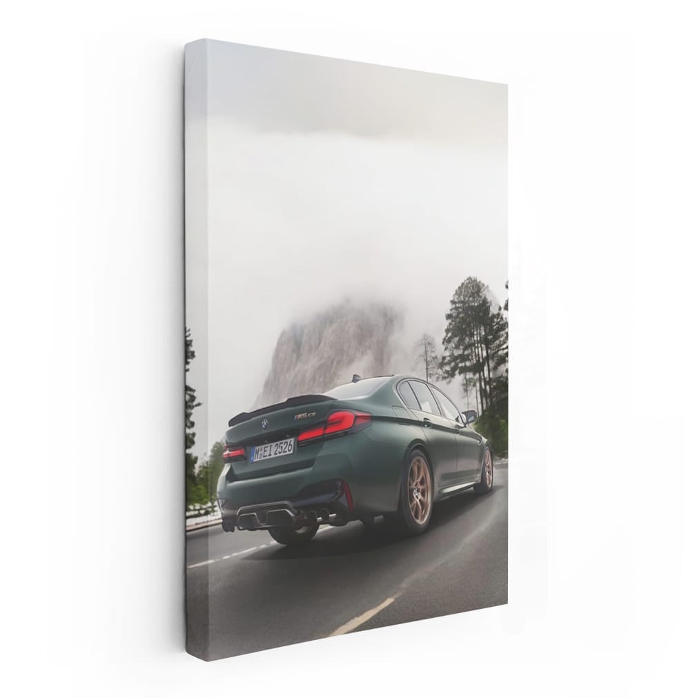 Dark Green BMW M5 CS F90 in Nature - Power Meets Elegance