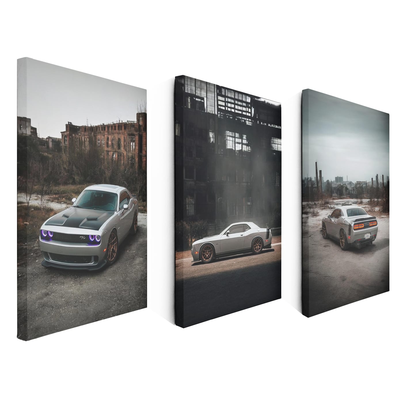 Dodge Challenger Abandoned City Set of 3