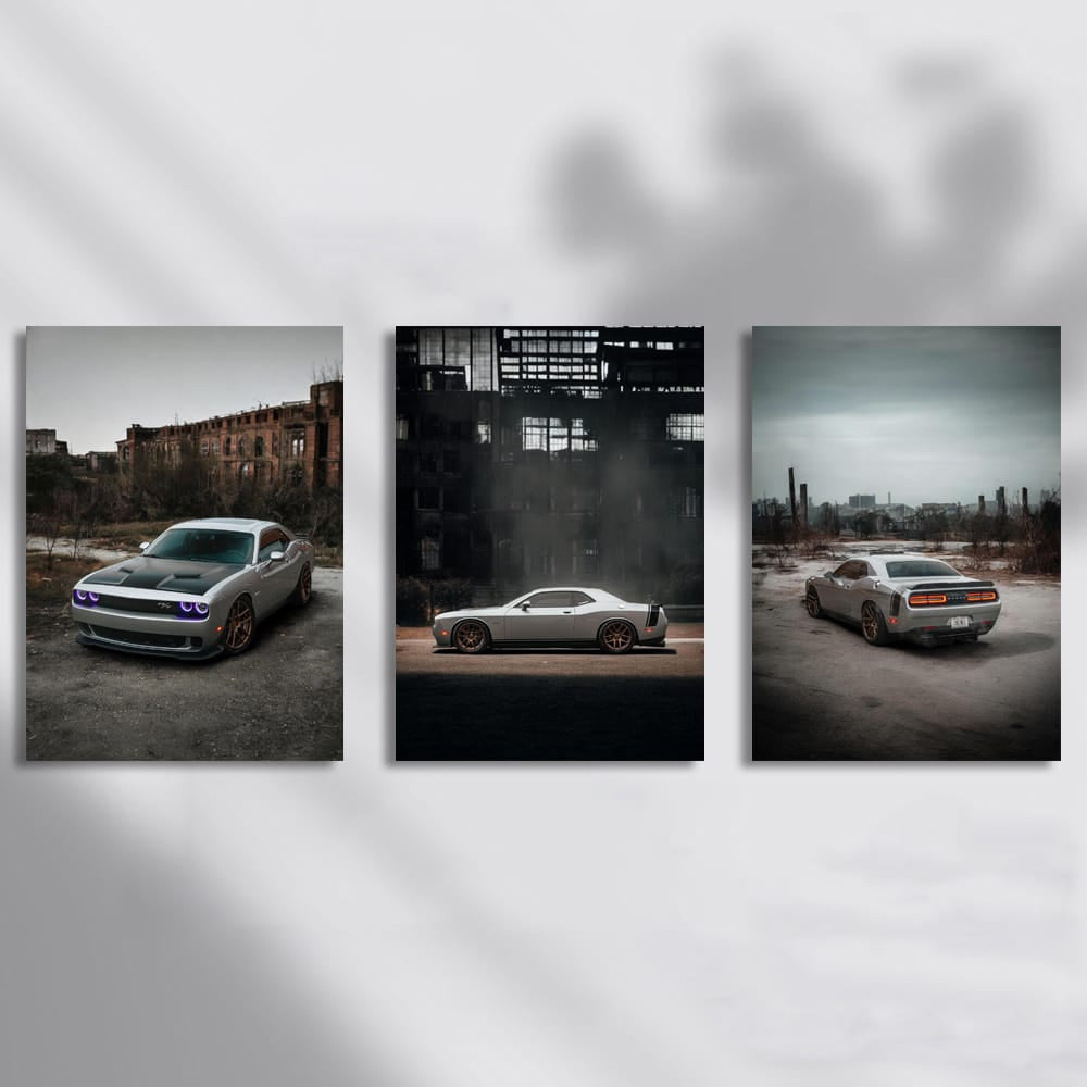 Dodge Challenger Abandoned City Set of 3