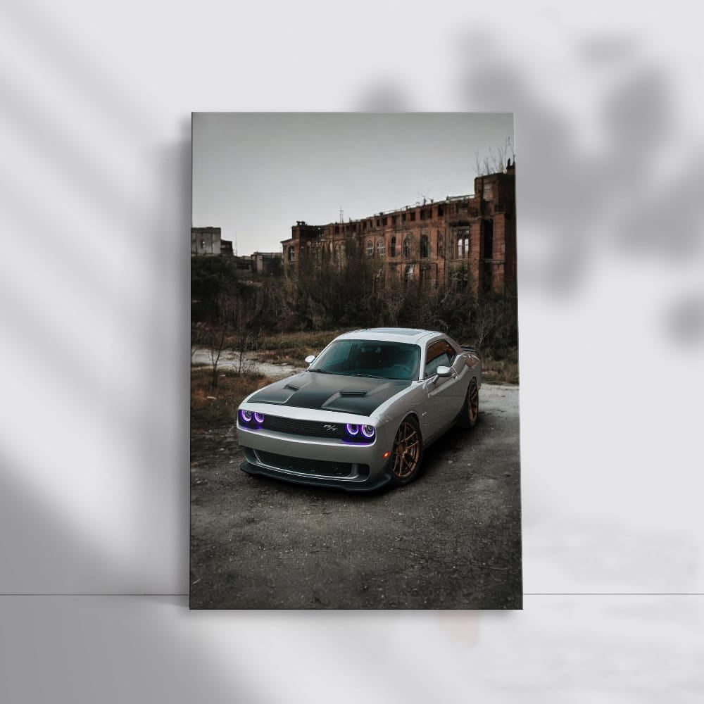 Deserted City Dodge Challenger - Power Meets Abandonment