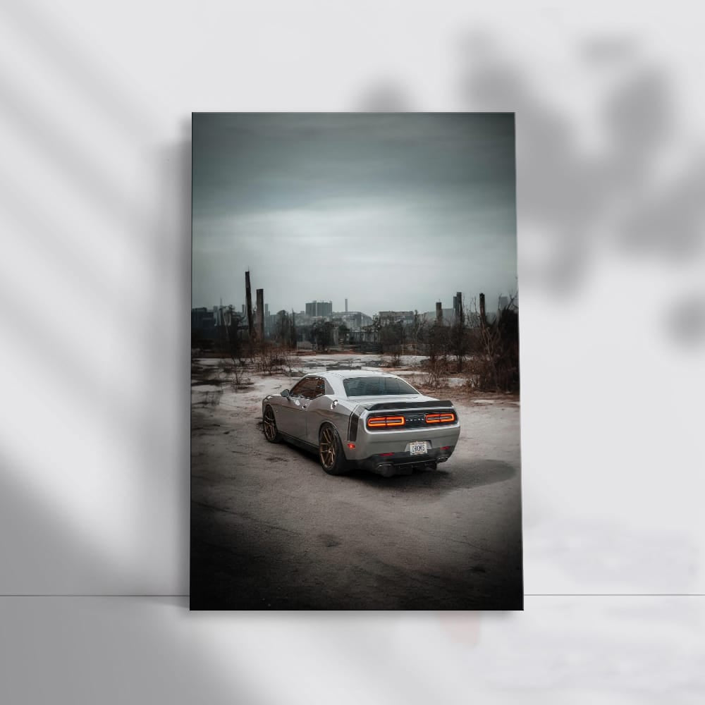 Deserted City, Dodge Challenger - Raw Power and Style