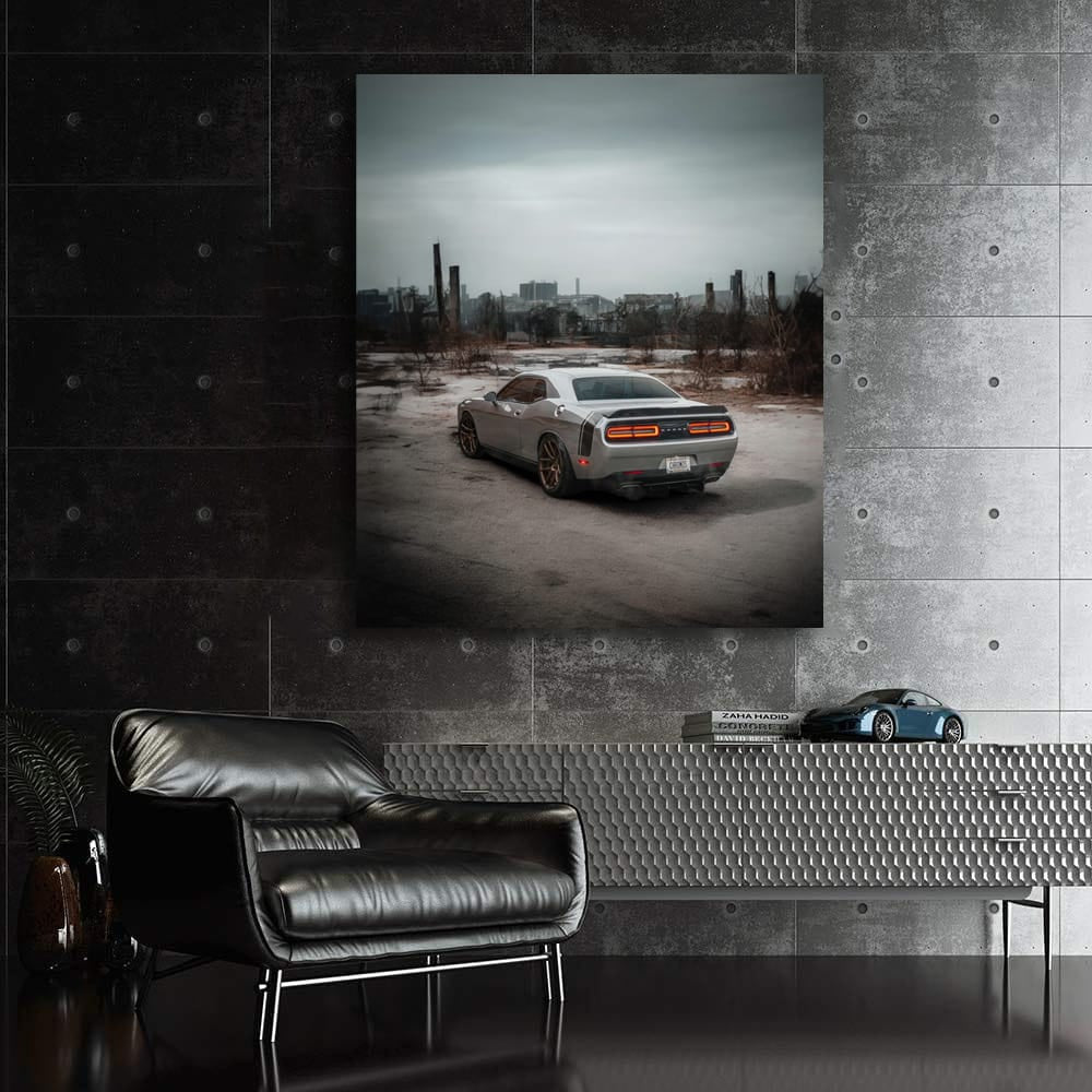 Deserted City, Dodge Challenger - Raw Power and Style