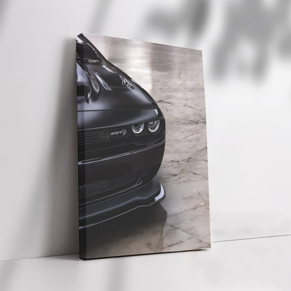 Black Marble Dodge Challenger - Bold Power in Motion