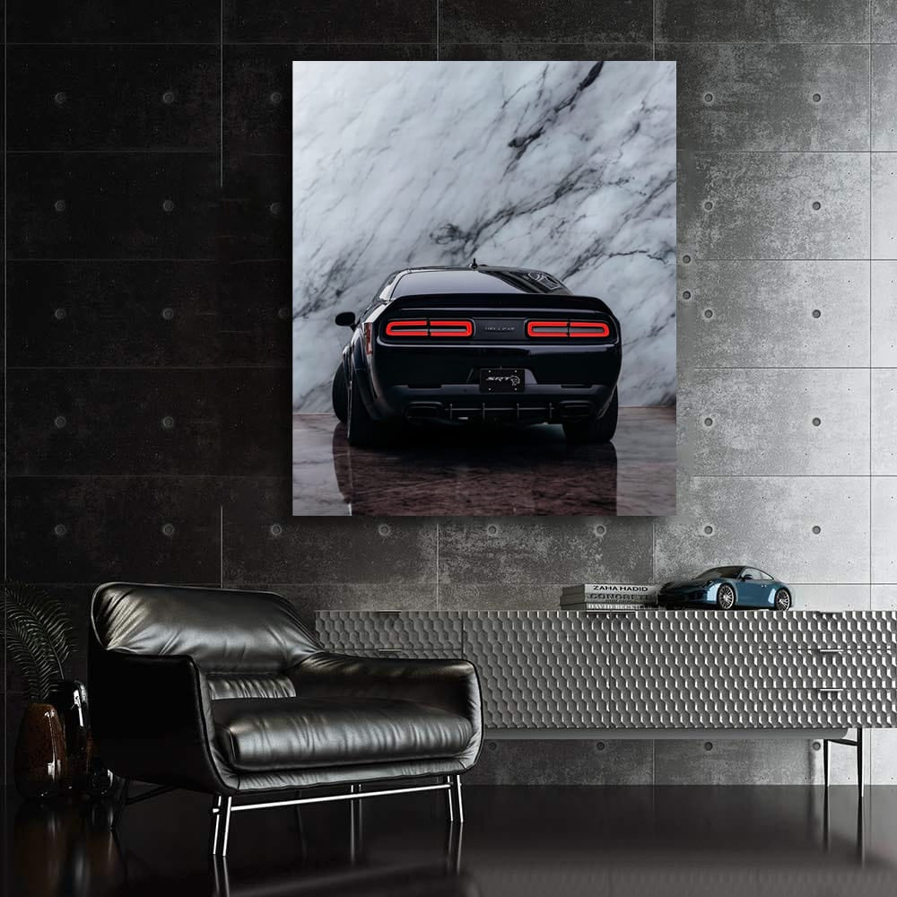 Black Marble Dodge Challenger - Fierce and Bold Ride