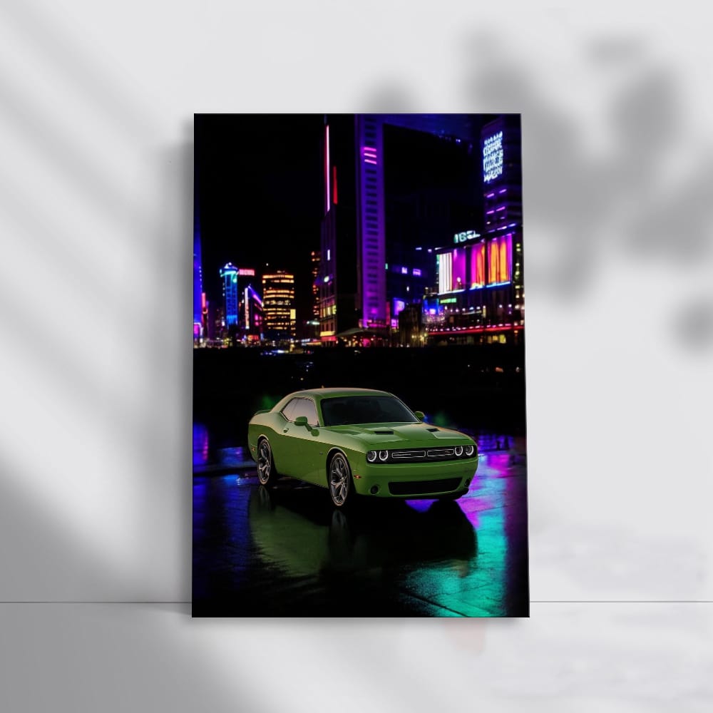 Night City Drive - Dodge Challenger's Bold Adventure