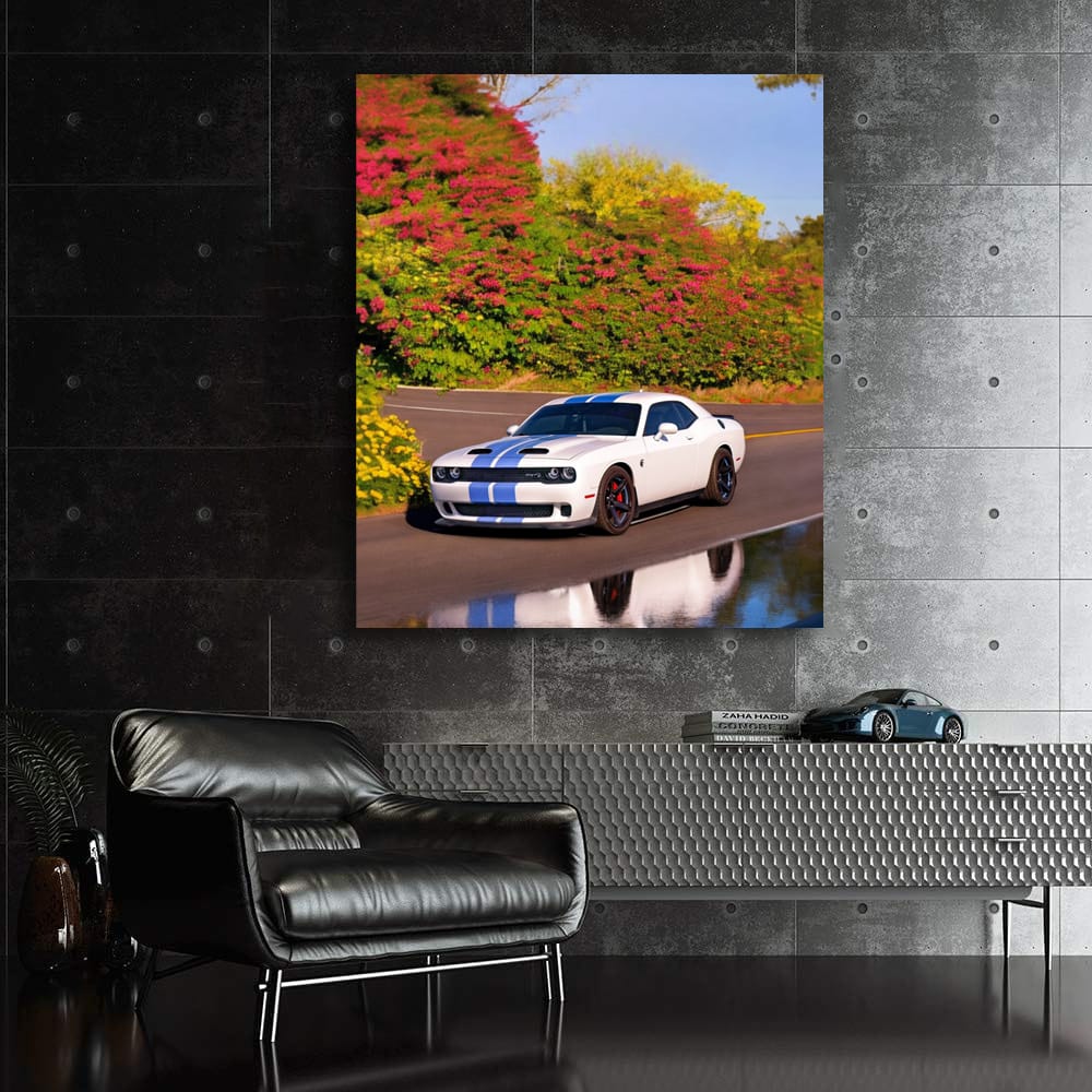 Nature-Inspired Dodge Challenger - Bold and Powerful Ride
