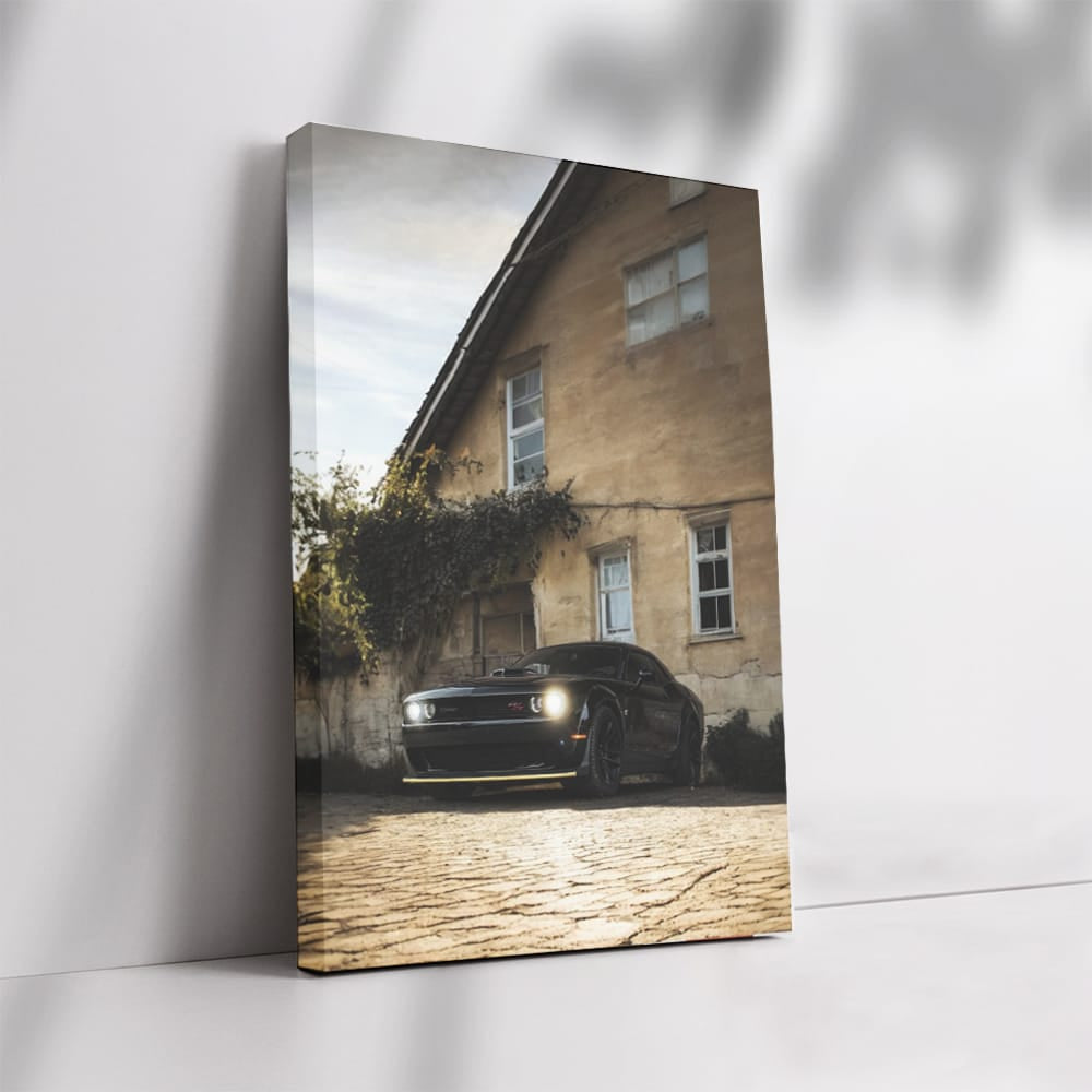 Vintage Dodge Challenger by Old House - Classic Muscle Power