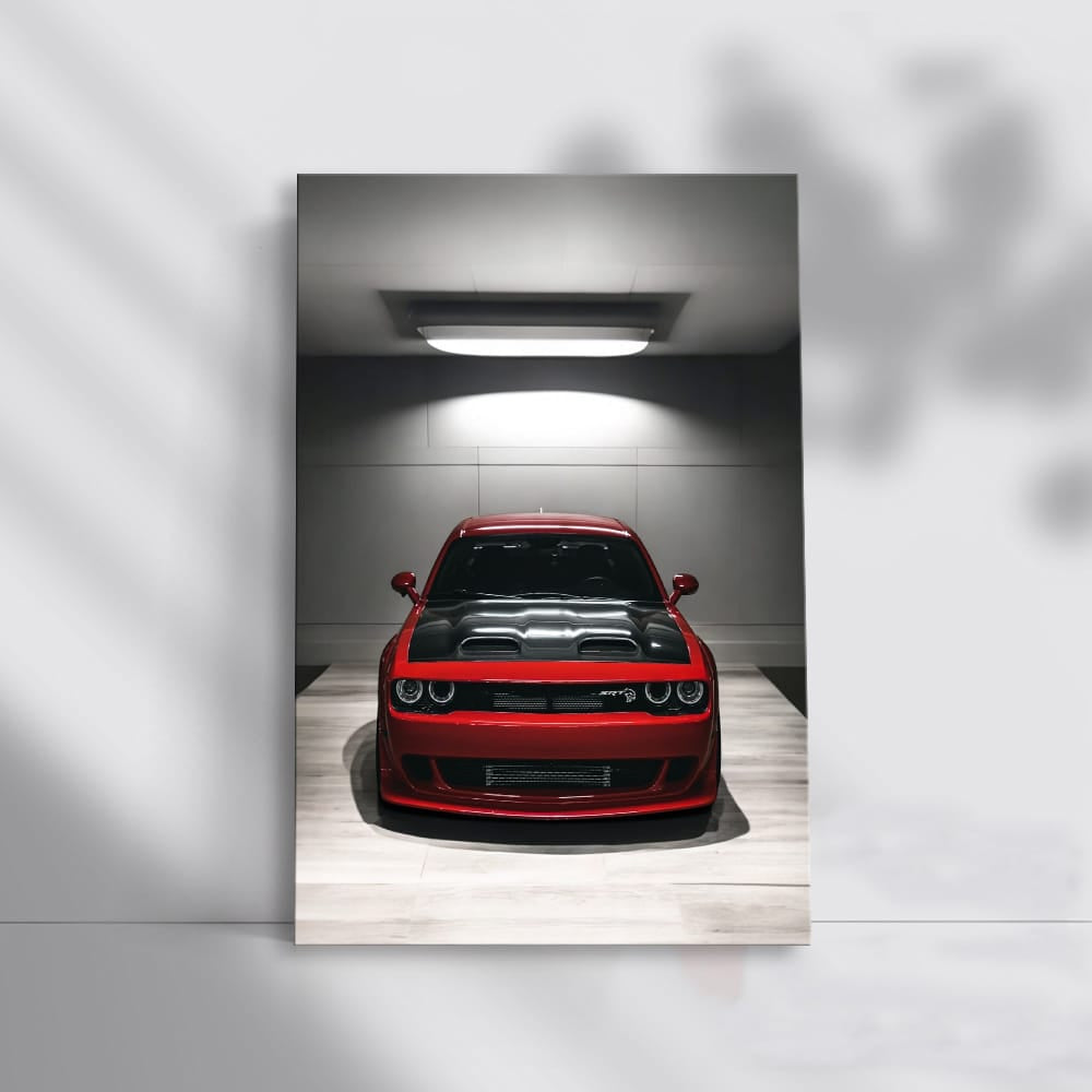 Dodge Challenger Parking - Bold Muscle Car Icon