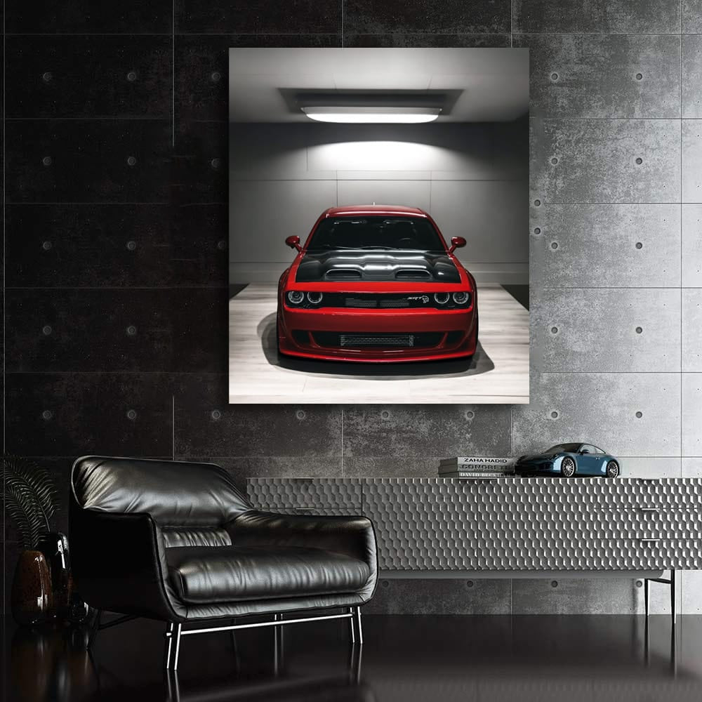 Dodge Challenger Parking - Bold Muscle Car Icon