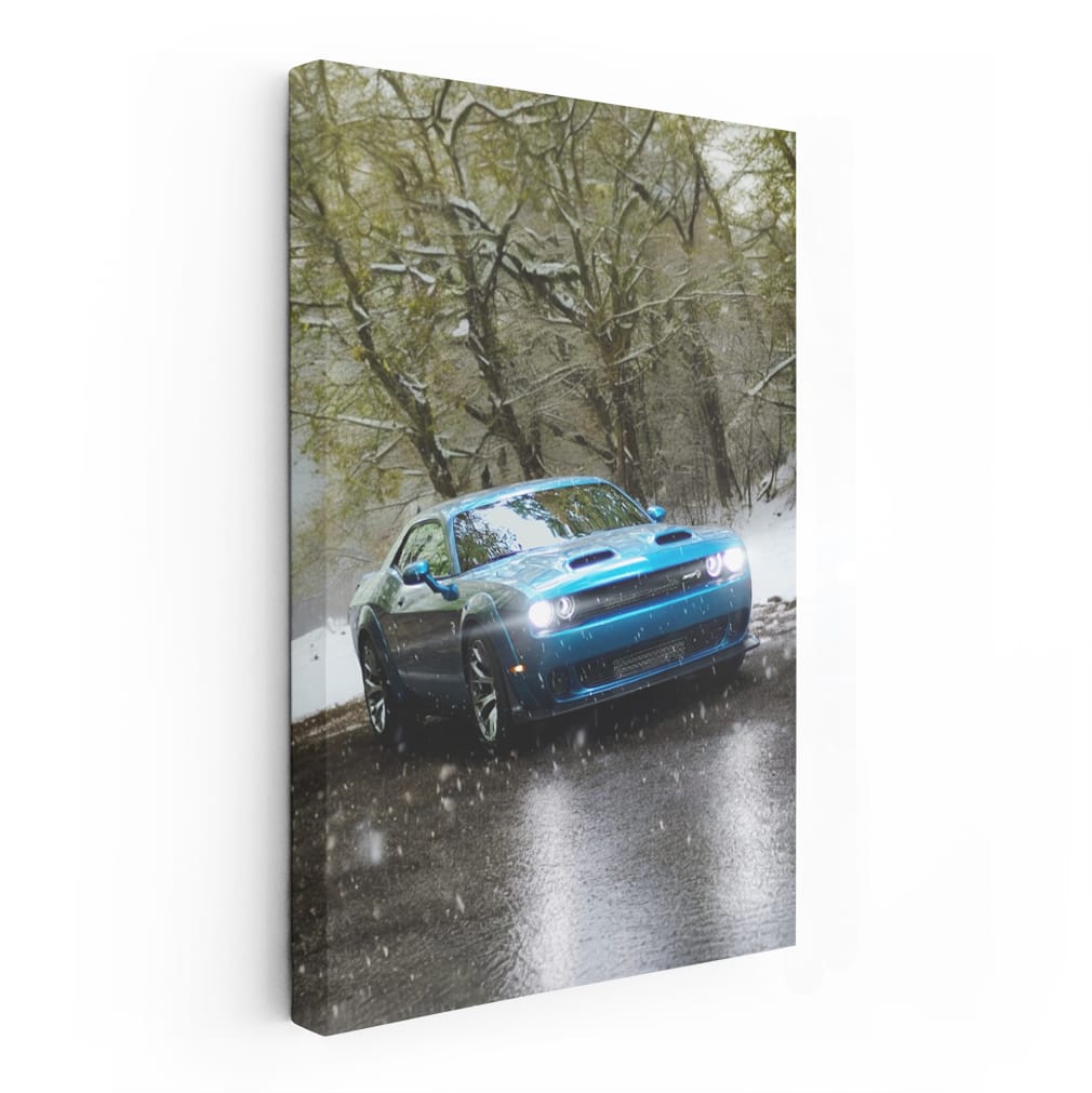 Dodge Challenger Conquers Snow - Muscle Car Majesty