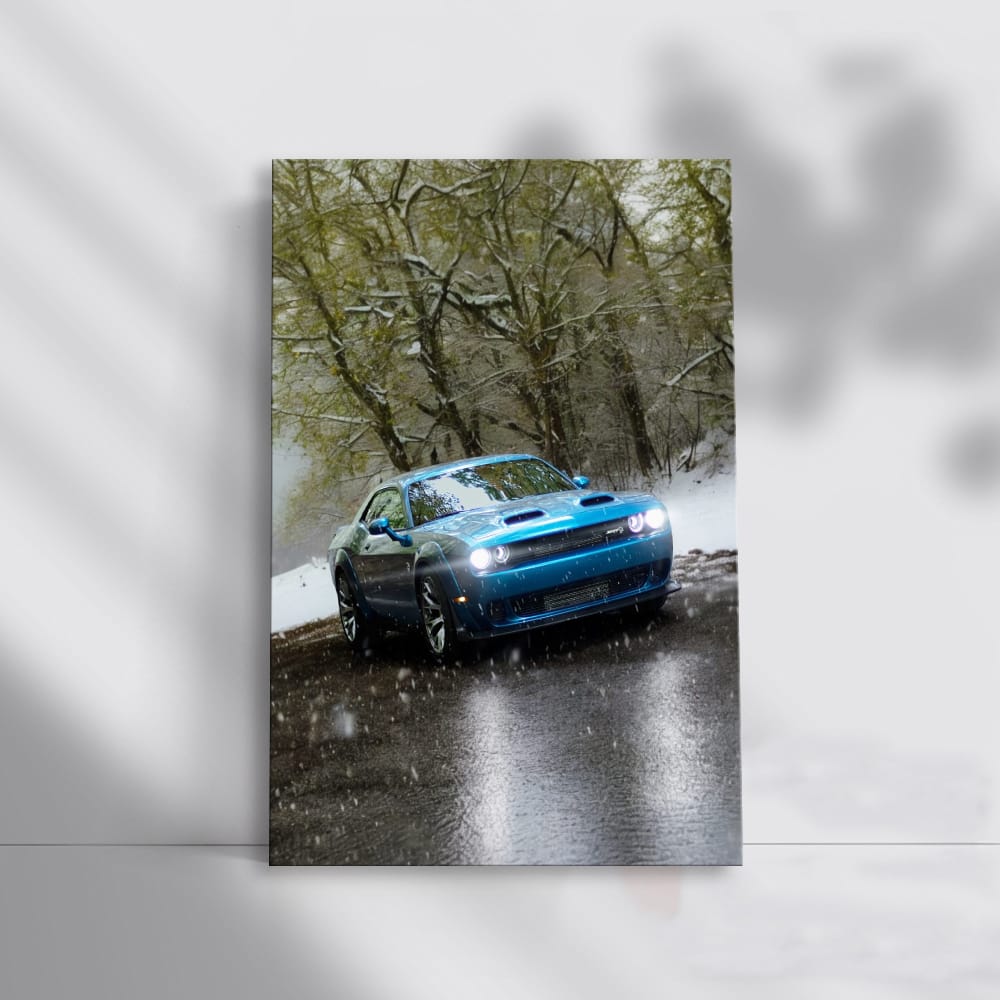 Dodge Challenger Conquers Snow - Muscle Car Majesty