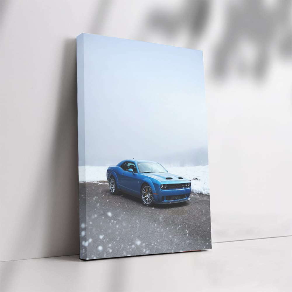 Dodge Challenger in Snow - Power and Performance Unleashed