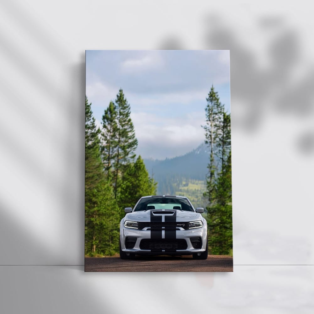 Dodge Charger in Forest - Adventure Awaits