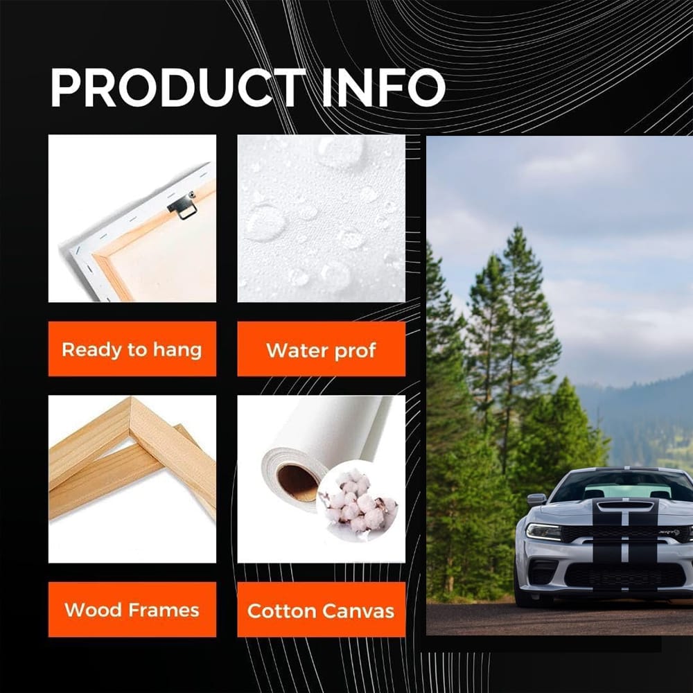 Dodge Charger in Forest - Adventure Awaits