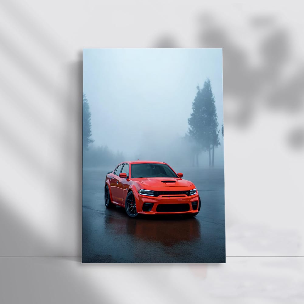 Foggy Dodge Charger - Symbol of Power and Elegance
