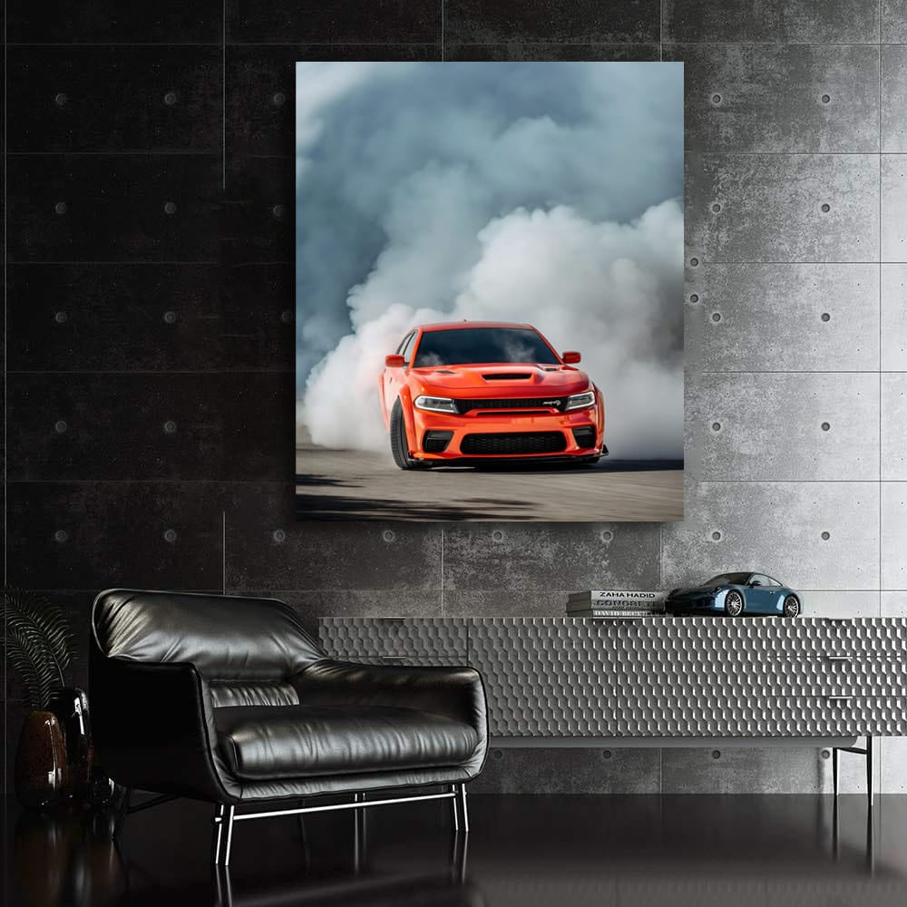 TimK's Dodge Charger Roaring Through Smoke on Track - Power Unleashed