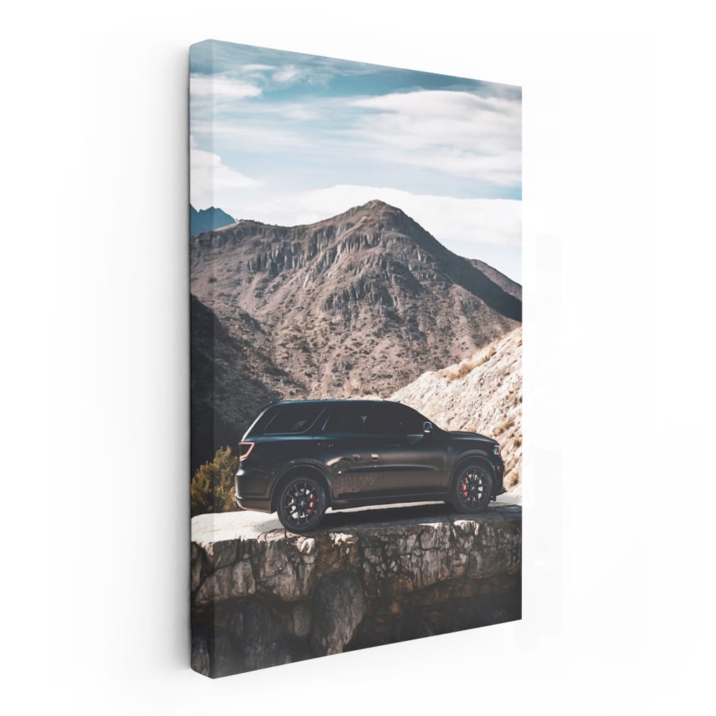 Black Dodge Durango by Mountain - Rugged Elegance