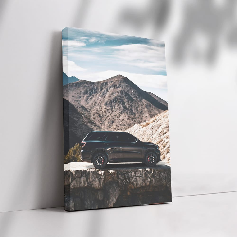 Black Dodge Durango by Mountain - Rugged Elegance