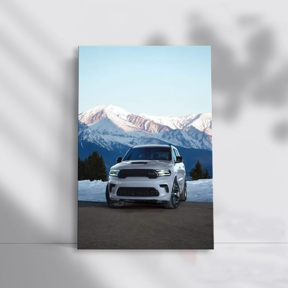 Dodge Durango with Snowy Mountains - Rugged Adventure SUV
