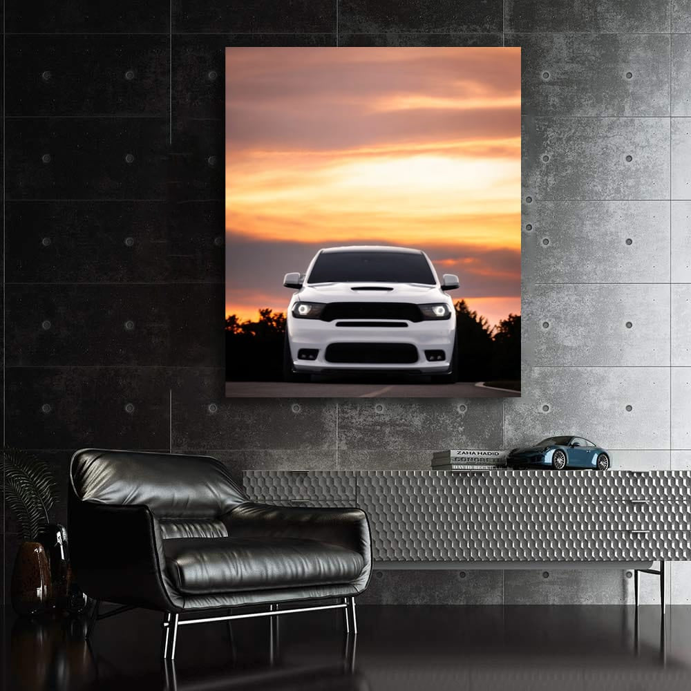 Sunset Showdown: Dodge Durango - Bold and Powerful