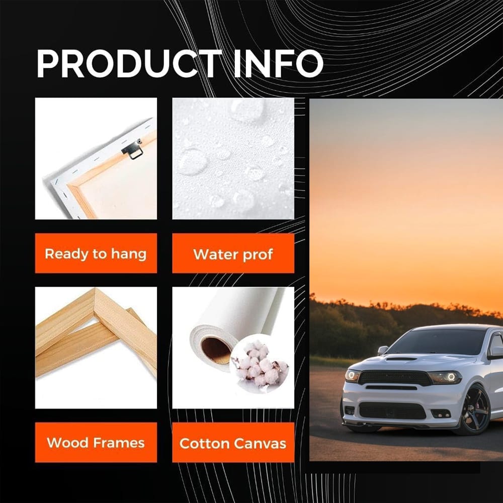 Sunset Silhouette - Dodge Durango: Rugged Elegance