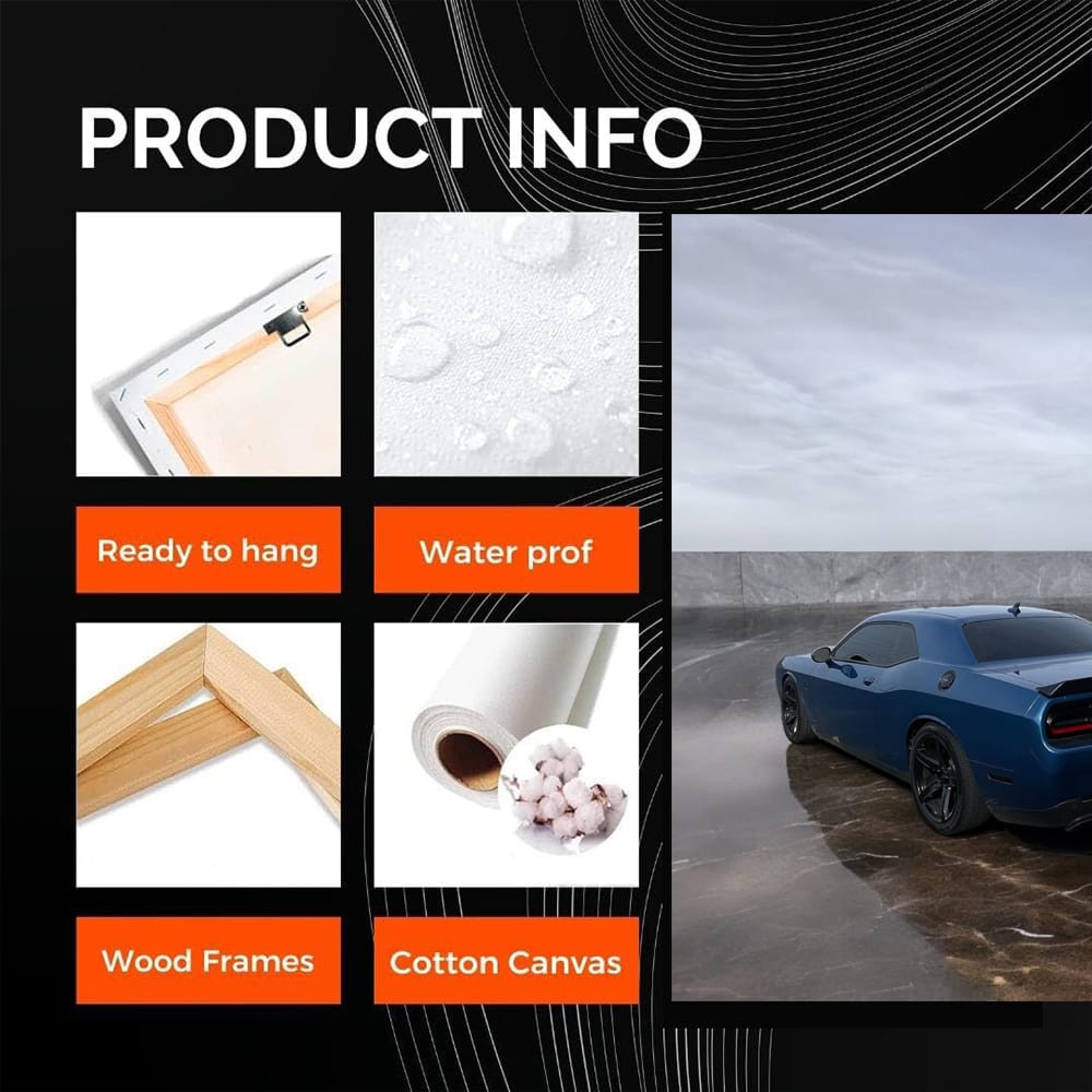 Dodge Hellcat Marble - Power Meets Elegance in Motion