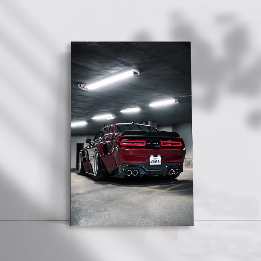 Dodge Hellcat Red Parked - Beast on Street