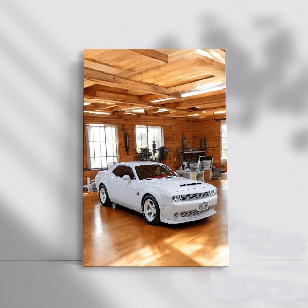 Dodge SRT Parked in Garage - Muscle Car Powerhouse
