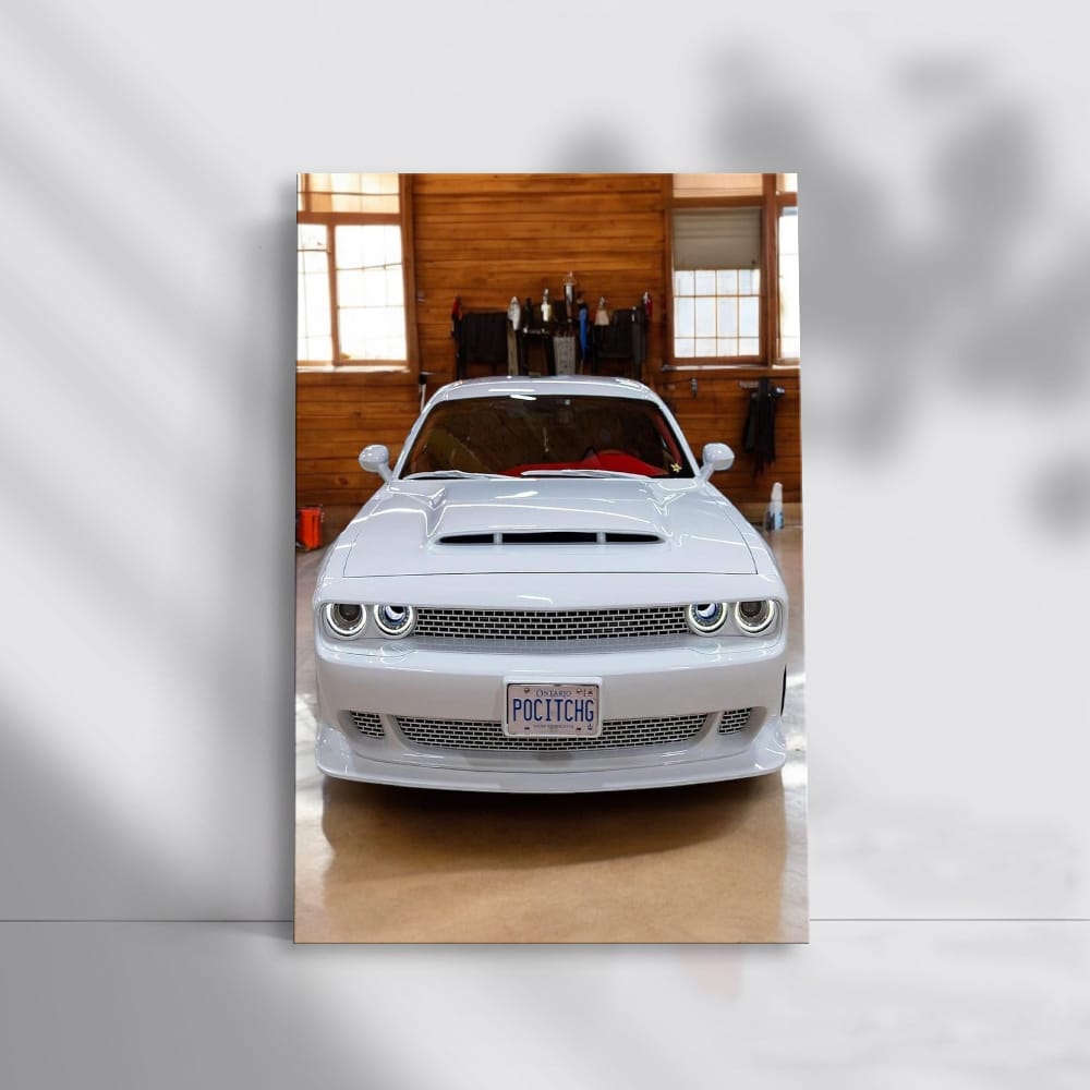 Dodge SRT Safely Parked in Garage - Powerful Performance