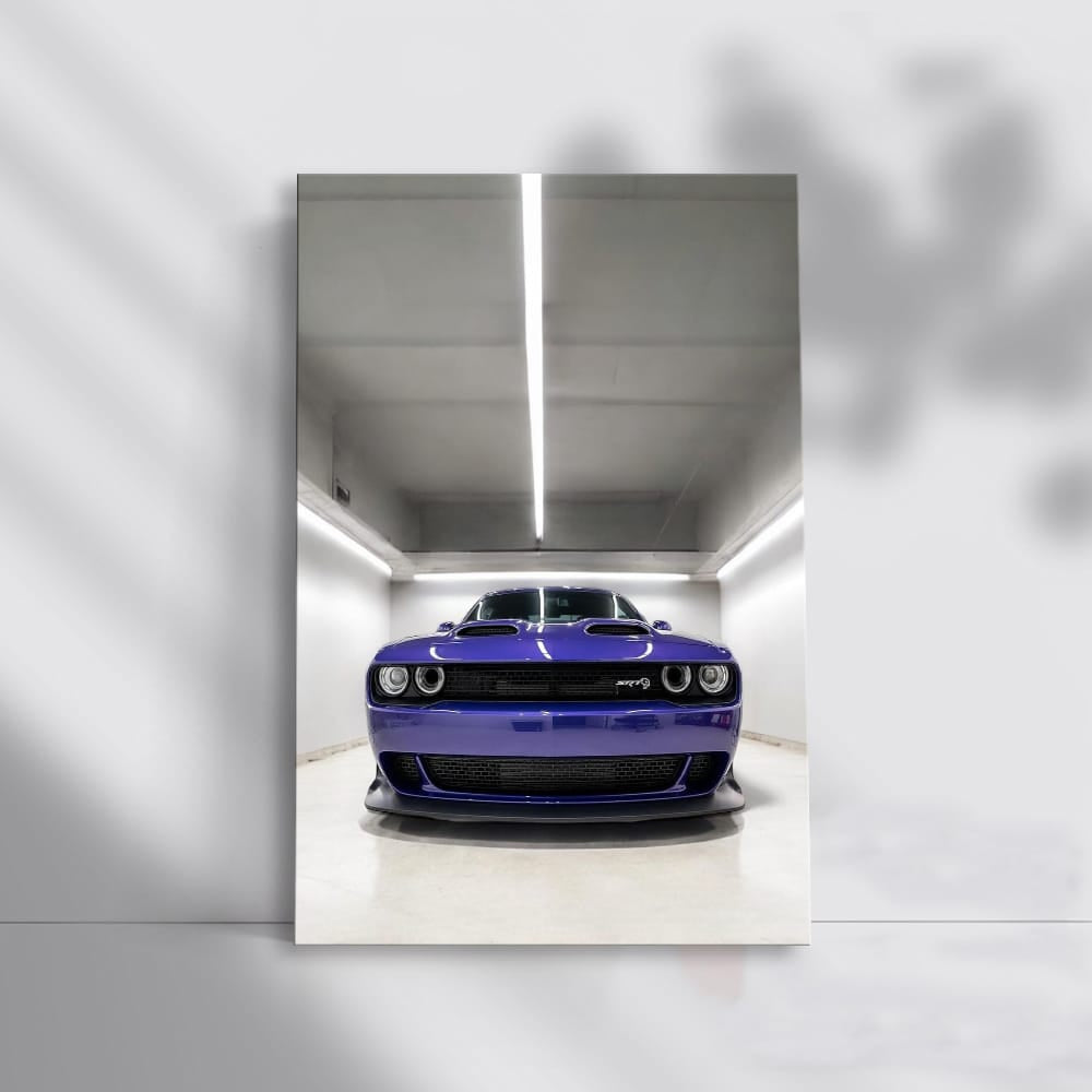 Purple Dodge SRT Parked - Bold Style and Power