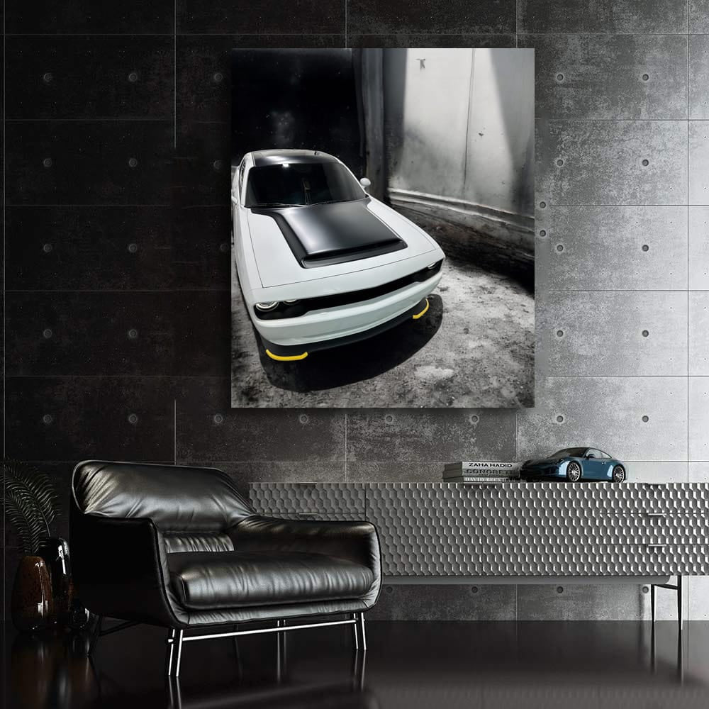 White Dodge in Deserted Building - Bold and Fearless