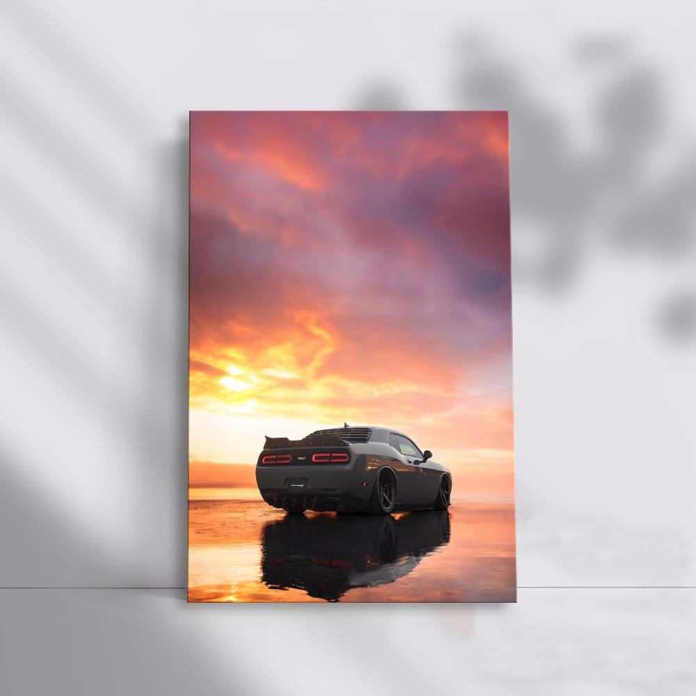Dodge Challenger at Sunset - Power and Elegance