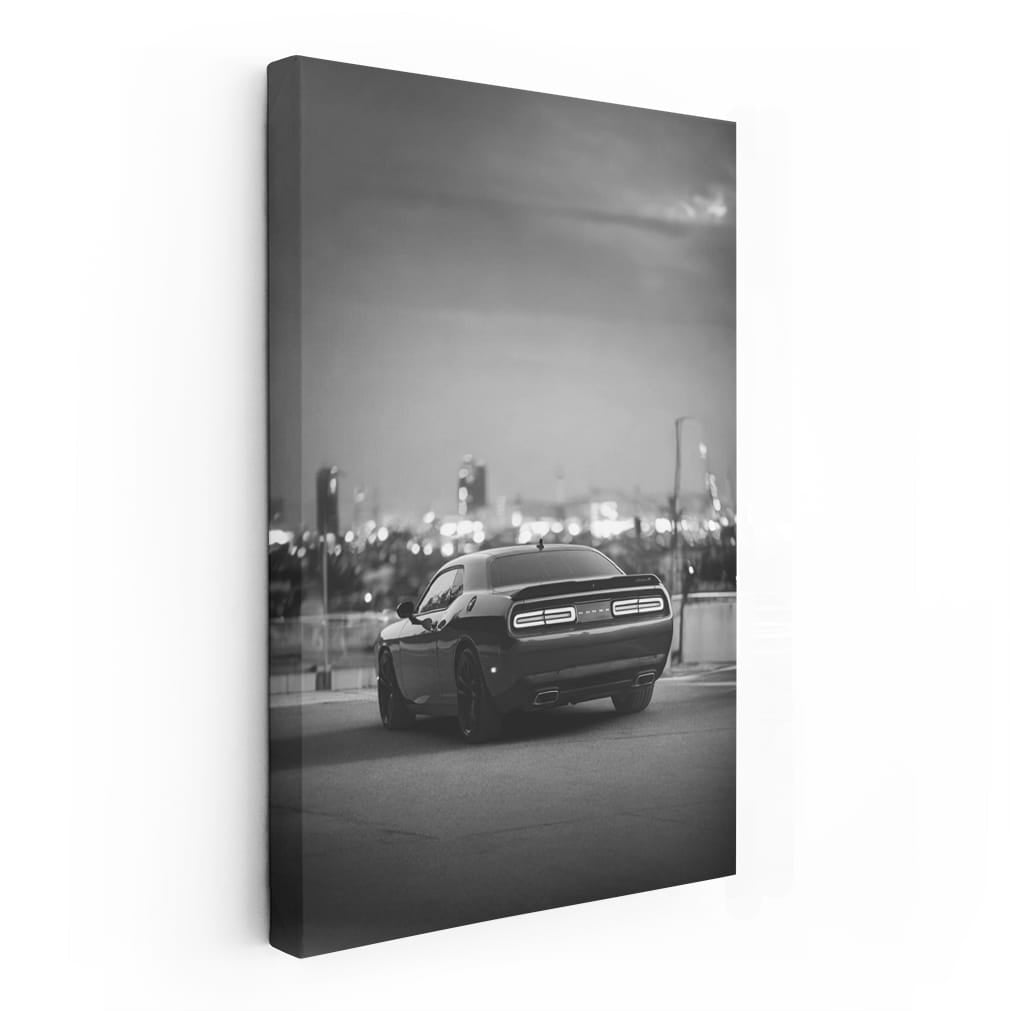 Dodge Challenger Black & White - Classic Muscle Power