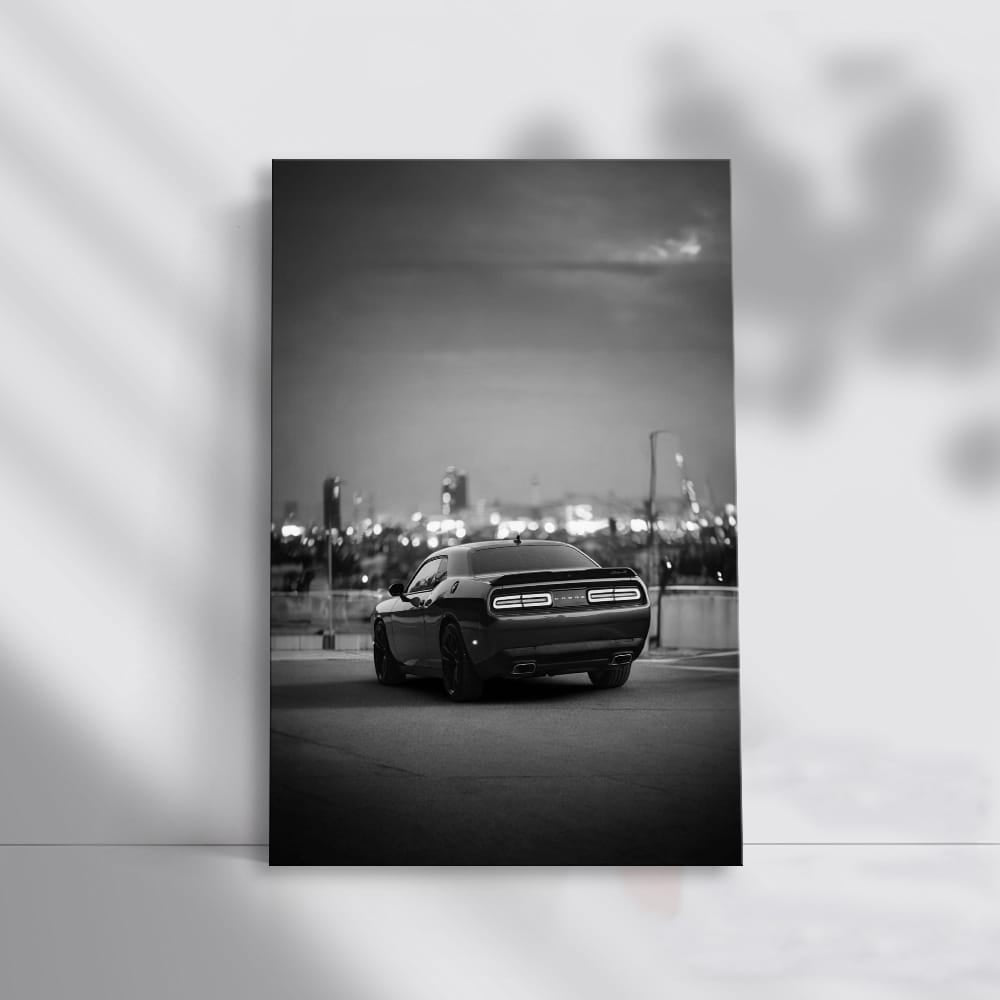 Dodge Challenger Black & White - Classic Muscle Power