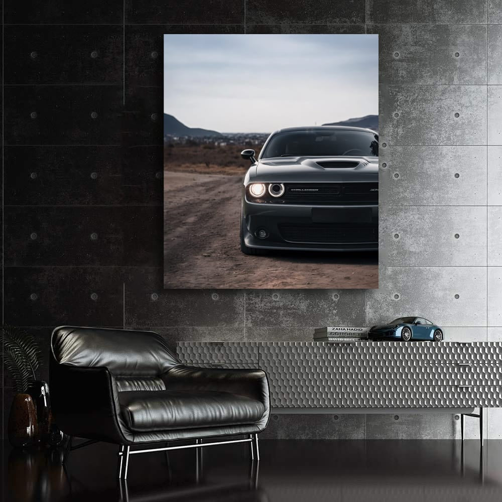 Dodge in Urban Scene - Bold and Powerful Ride